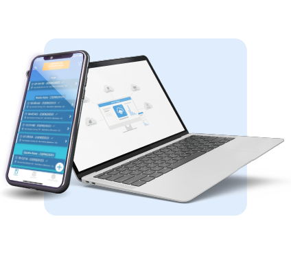 SCI APP acessível no celular e no notebook